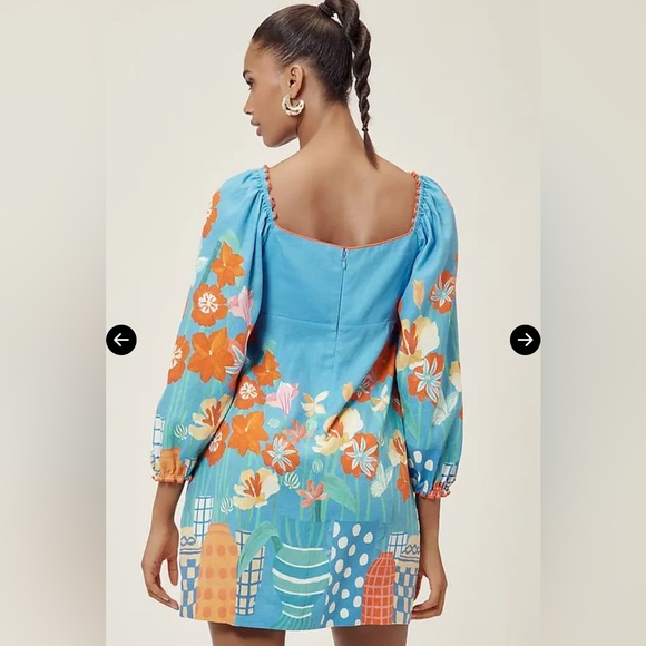 FARM RIO X Len Blend Prted Midi Dress, Various Sizes NWT - Picture 3 of 8